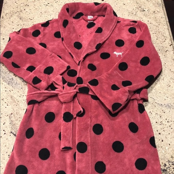 PINK Victoria's Secret Other - PINK Polka Dots Plush Robe